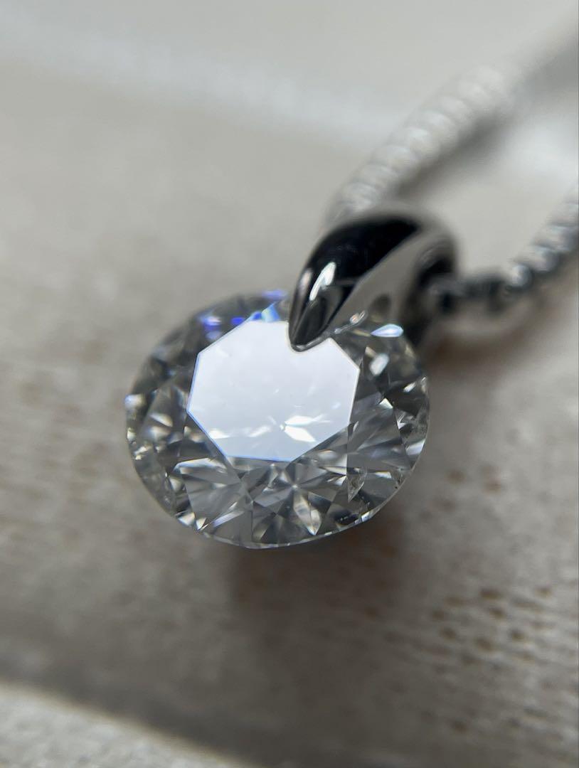 最終交渉可JB101★最高級 大粒ダイヤモンド1.011ct ネックレス 鑑定付