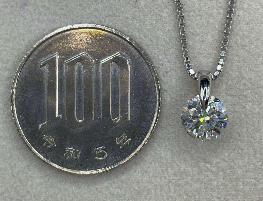 最終交渉可JB101★最高級 大粒ダイヤモンド1.011ct ネックレス 鑑定付
