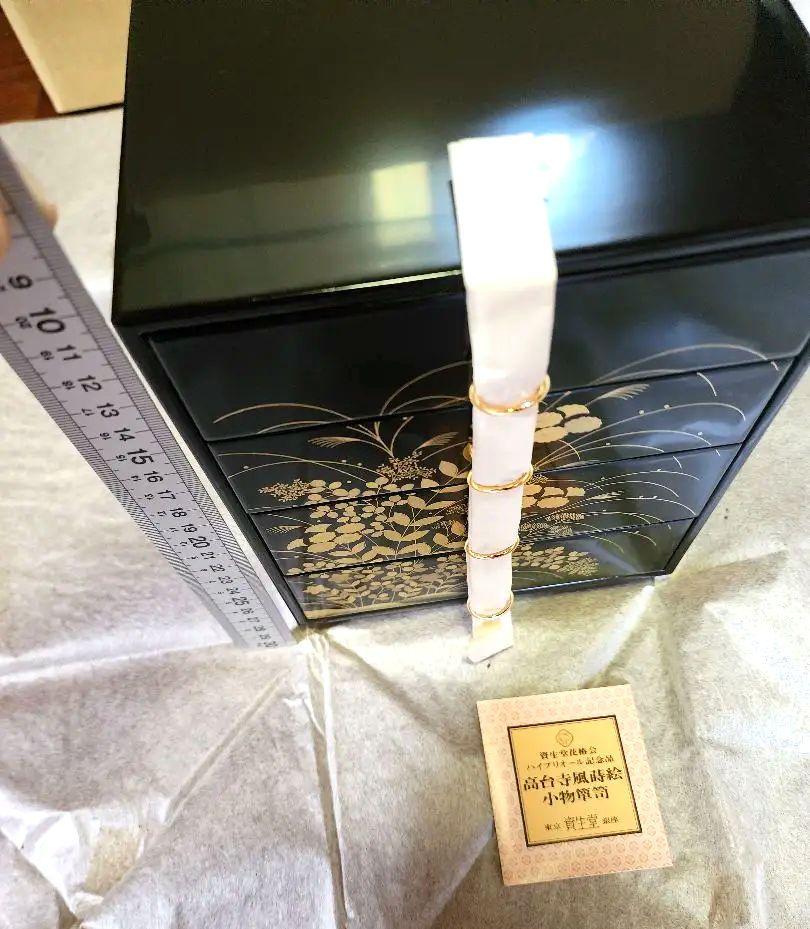 【新品未使用】資生堂花椿会 高台寺風蒔絵 小物箪笥 タンス 限定品