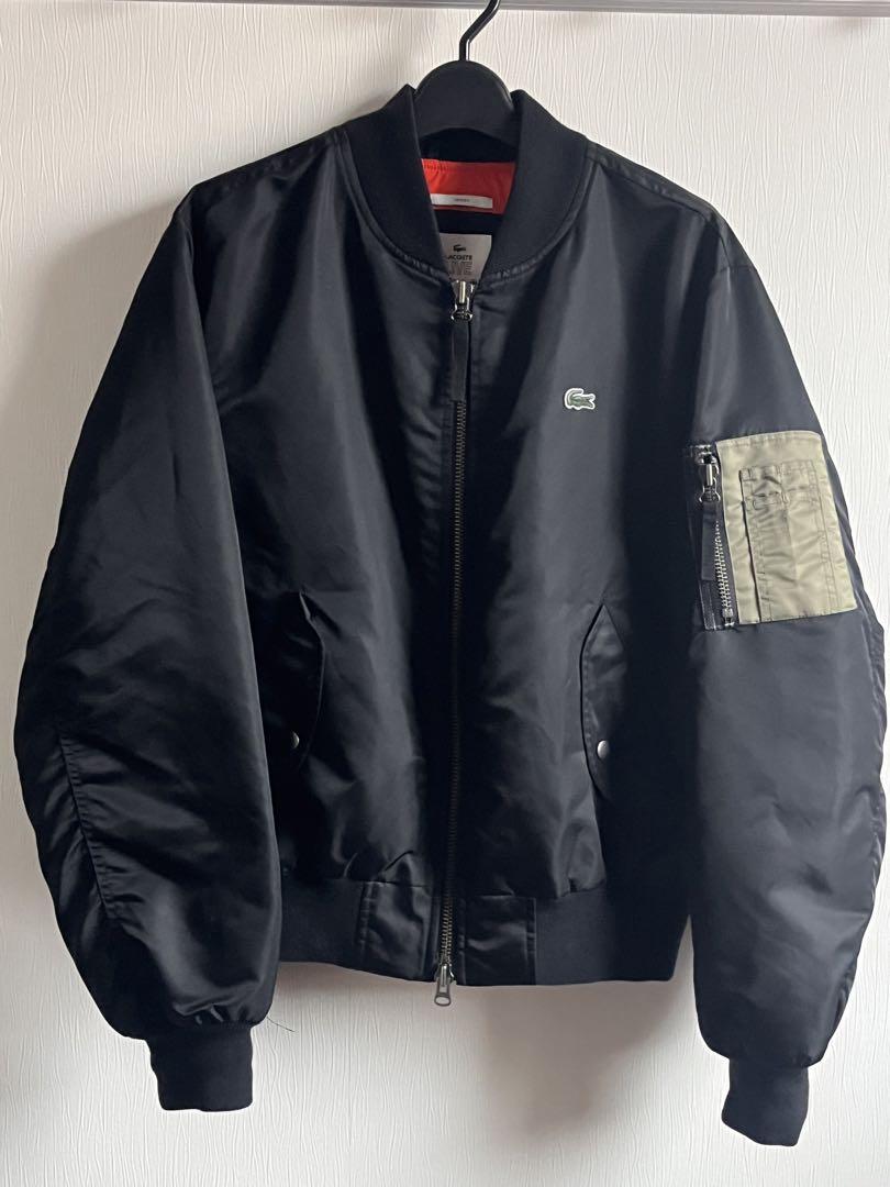 LACOSTE L!VE ユニセックス フェルトロゴMA-1ジャケット Sサイズ