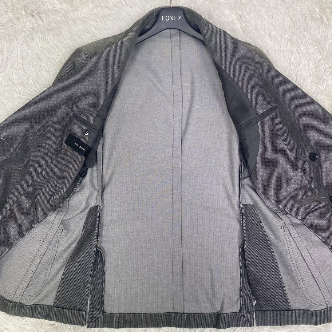 RING JACKET スーツ　セットアップ　シルク混　コーデュロイ　絹