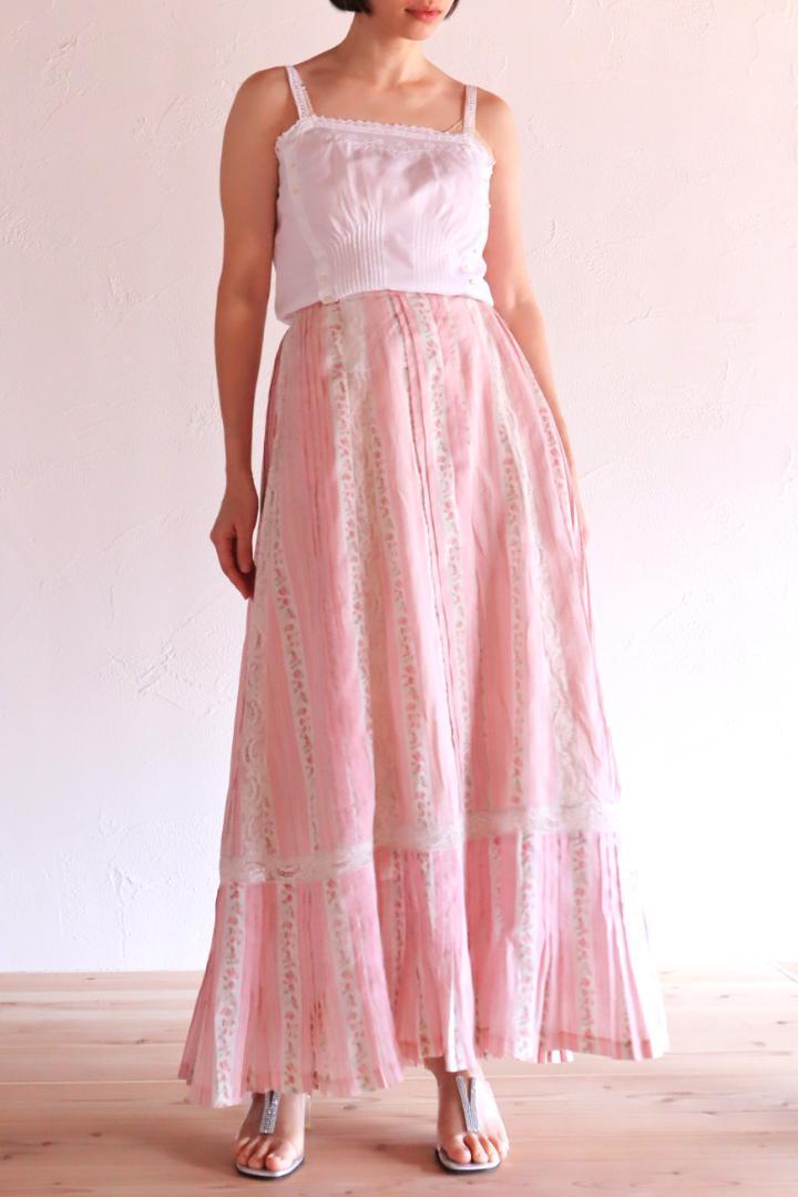 トップス 1900s Double Side Button Corset Cover