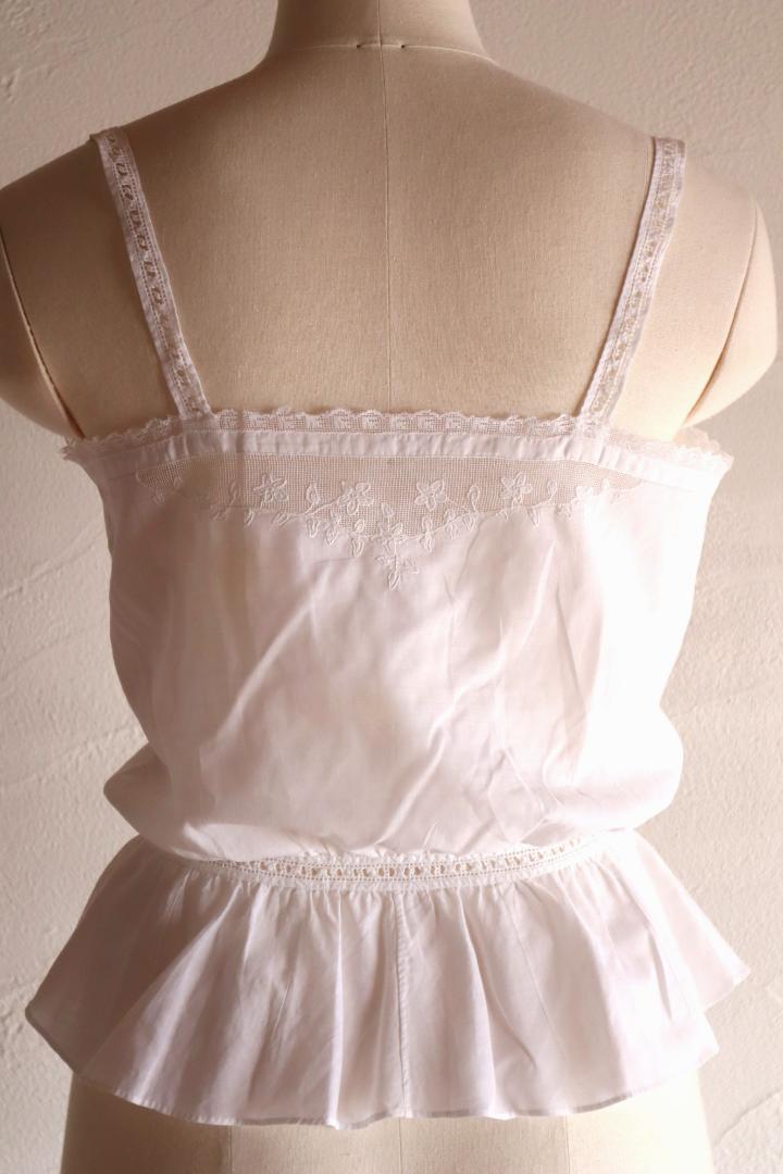 トップス 1900s Double Side Button Corset Cover