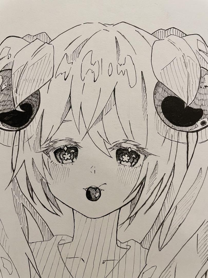 初音ミク』桜ミク❀手書きイラスト❀