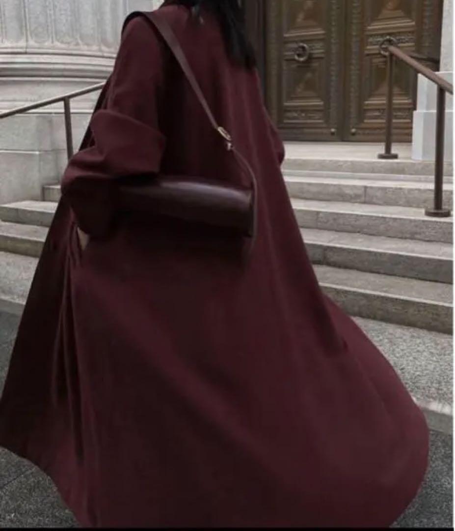 UND FRONT GATHER OPEN SLEEVE COAT 画像6