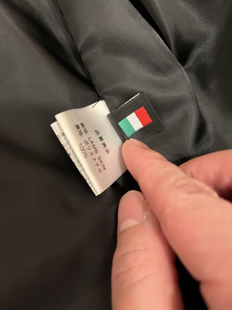 イタリアンラムスキン ダブルライダースジャケット