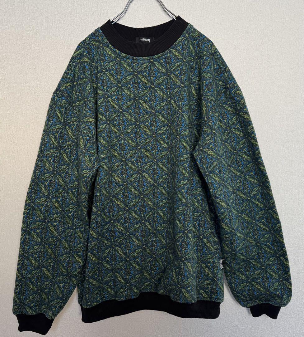 超希少 80s 黒タグ old stussy スウェット 大麻柄 マリファナ柄