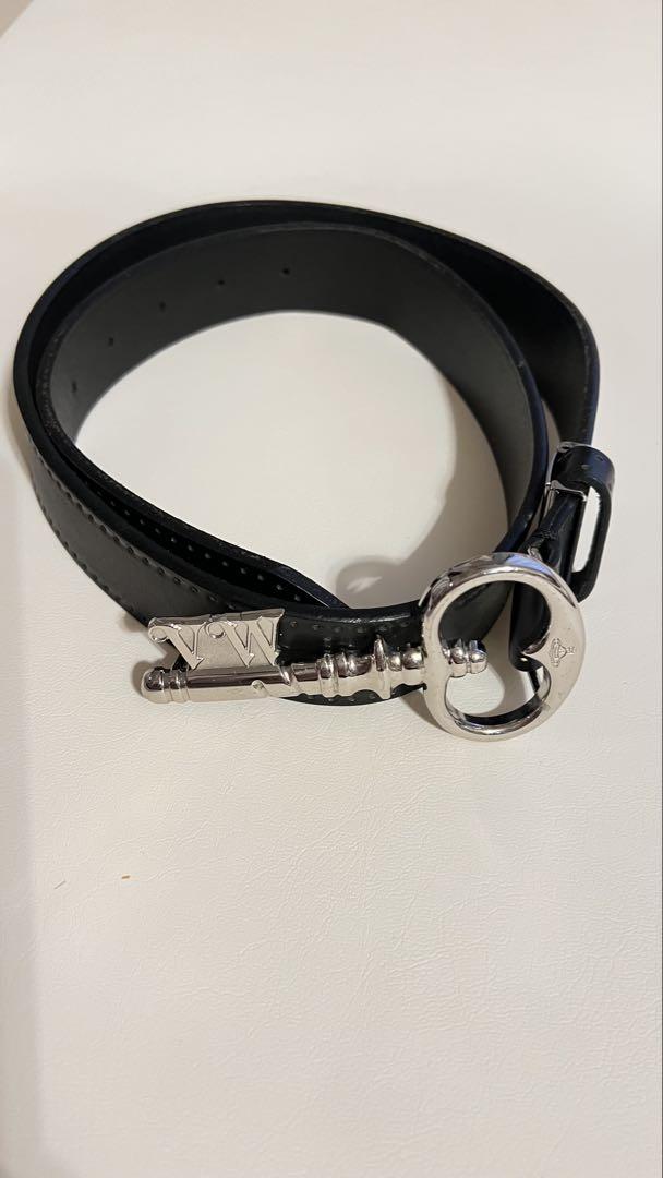 Vivienne Westwood 鍵型バックル ブラックレザーベルト