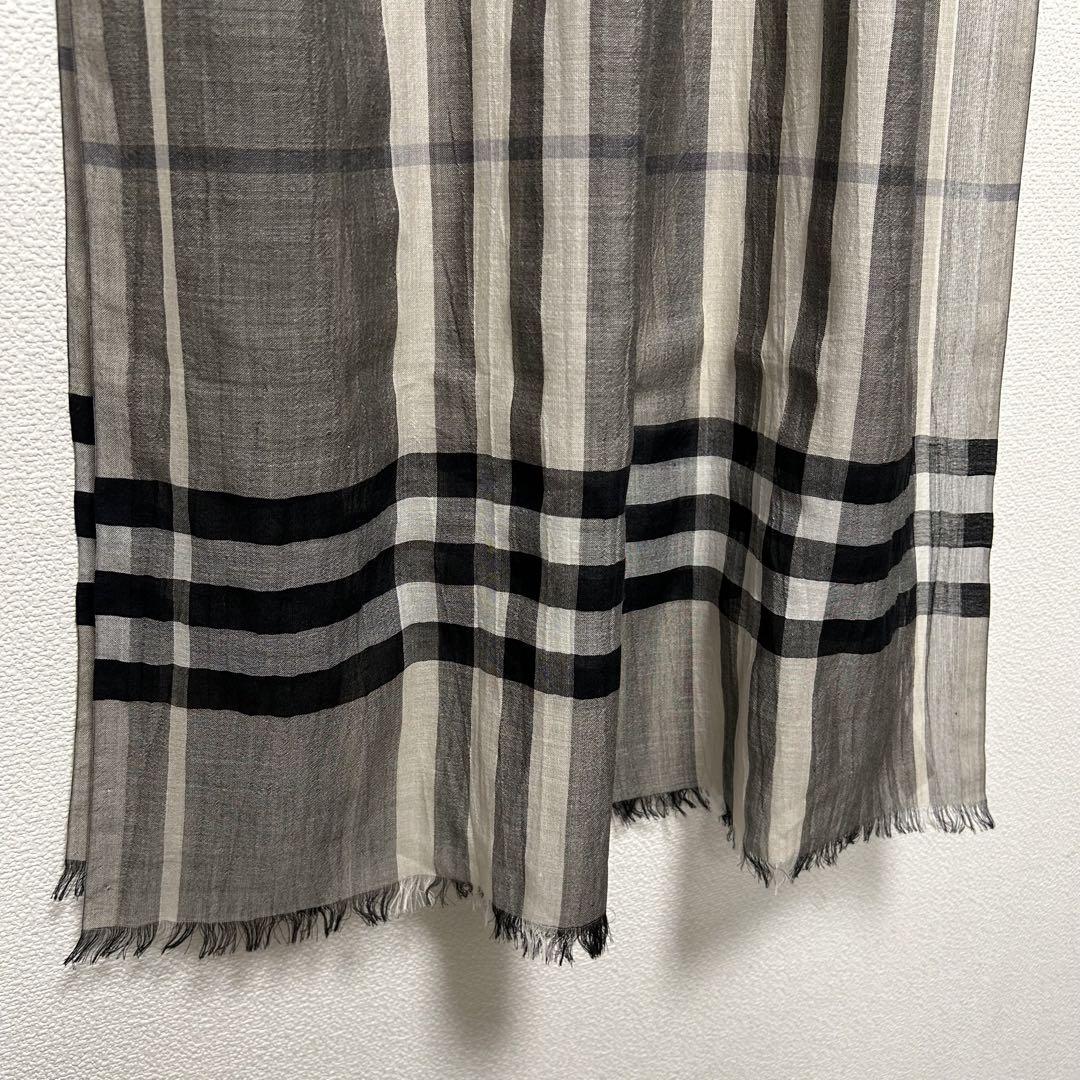 BURBERRY チェックストール グレー
