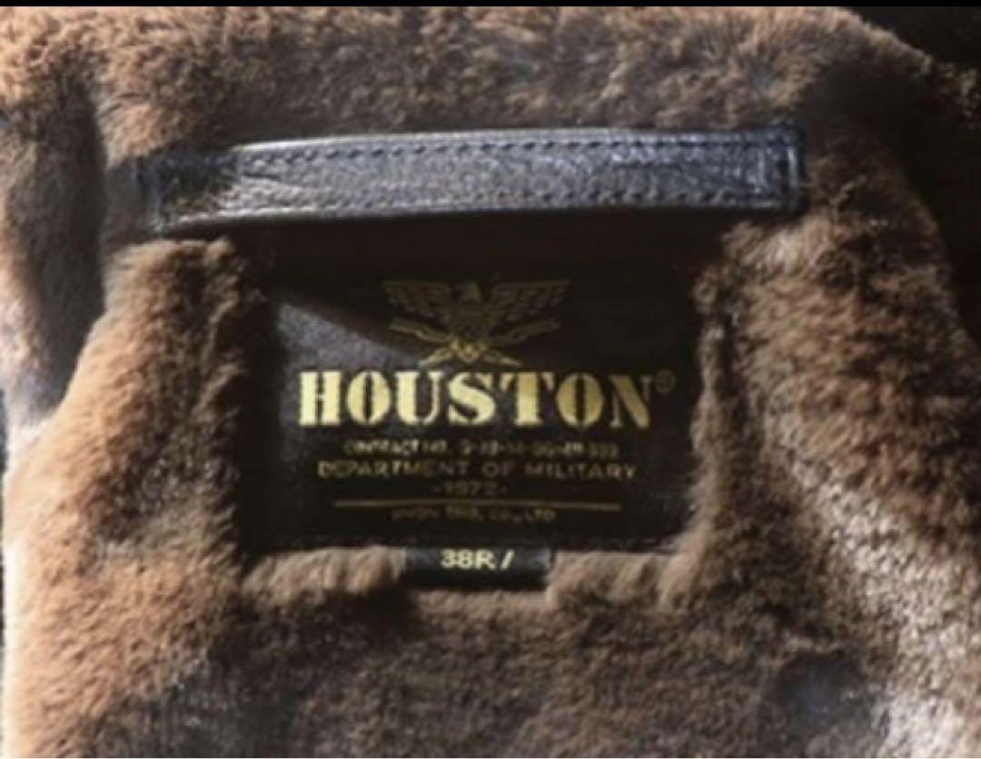 ［新品］HOUSTON ヒューストン 8177 レザー N-1 デッキジャケット