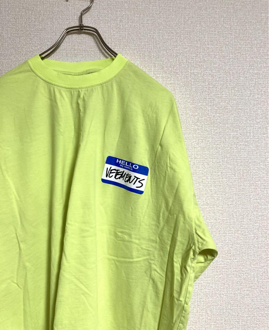 vetements ヴェトモン　my name is マイネームイズ　Tシャツ