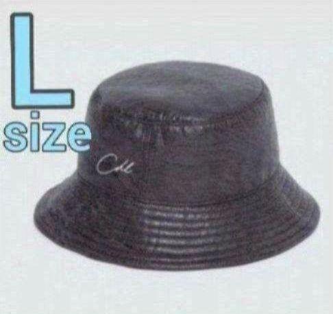 CDL FAUX LEATHER HAT BLACK Lサイズ 新品
