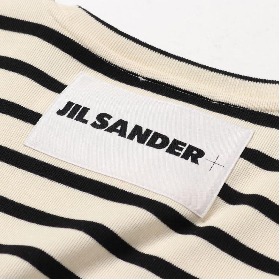 JIL SANDER+ジルサンダープラス ボーダーコットンTシャツ Lサイズ