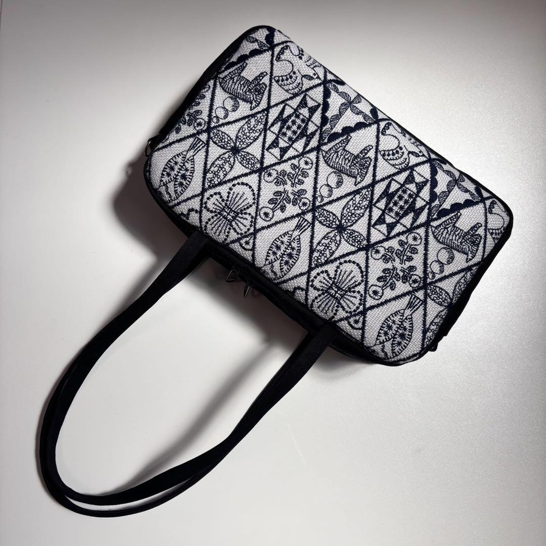 ミナペルホネン ハンドメイド ボストン型バッグ