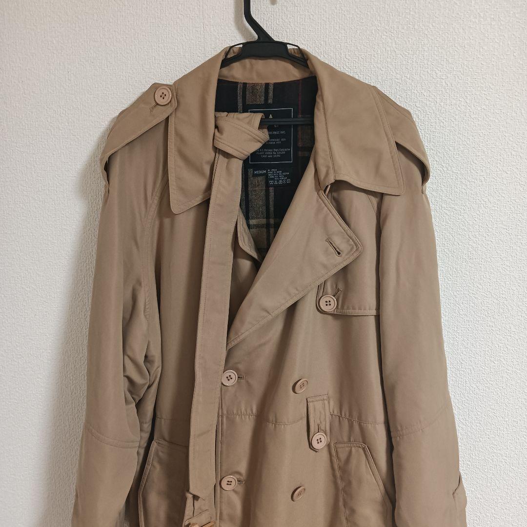 ALPHA トレンチコート MEDIUM 茶色 USA アルファ