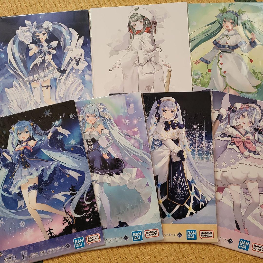 雪ミク 一番くじ イラストボード コンプリート 雪ミク 一番くじ 2023 イラストボード コンプリート 初音ミク