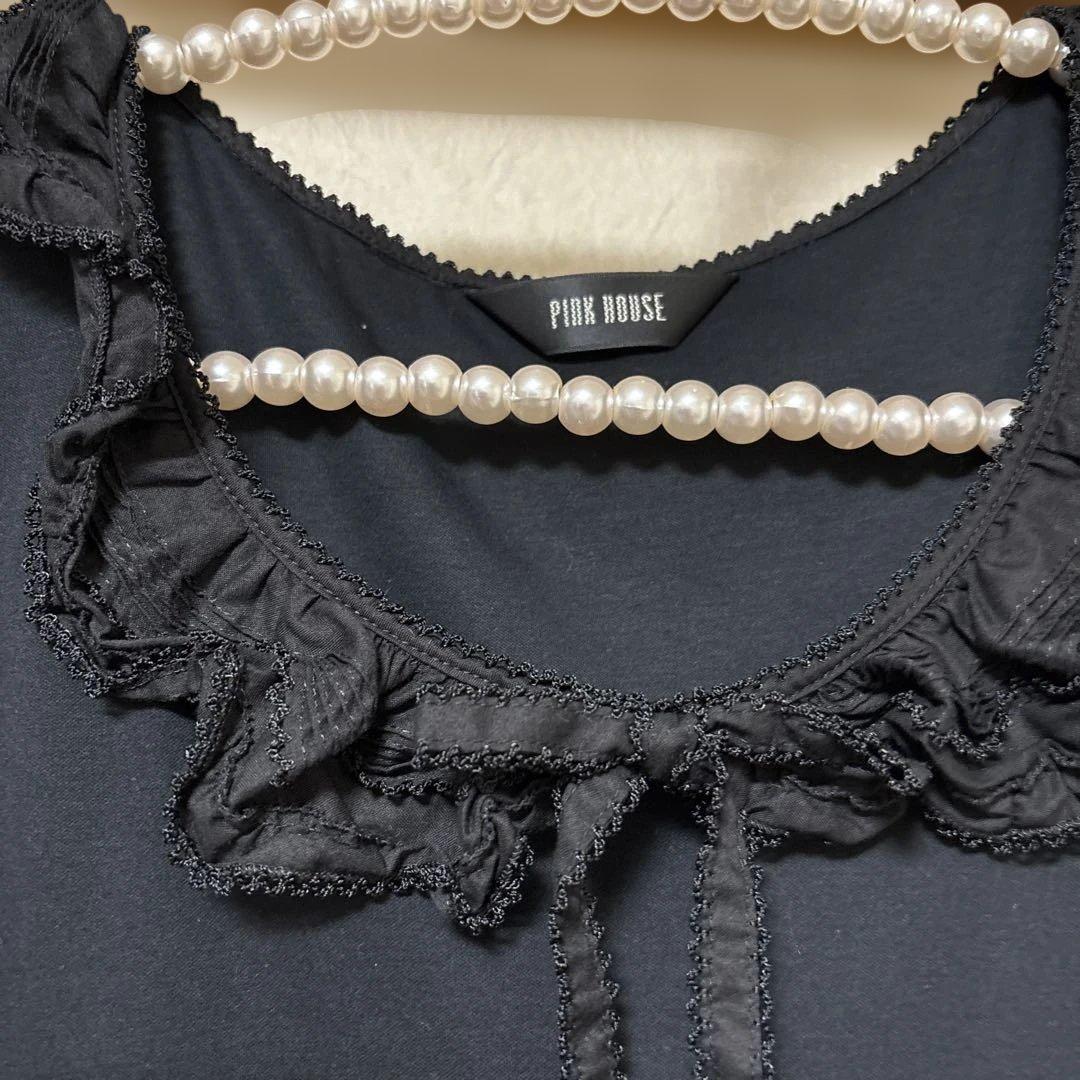 PINK HOUSE ブラックロングワンピース