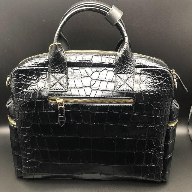 本物クロコ・腹革　シャム　クロコダイル　ビジネスバッグ　中型