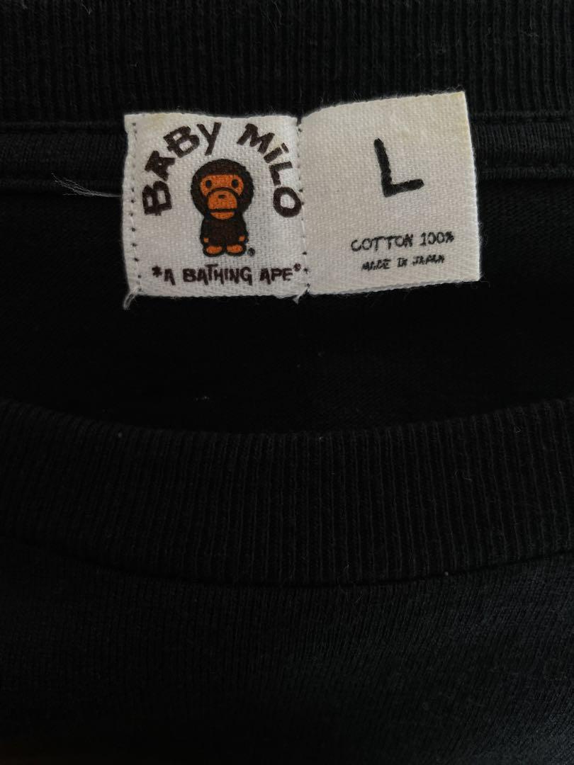 A BATHING APE × KAWS BABY MILO ロンT Lサイズ