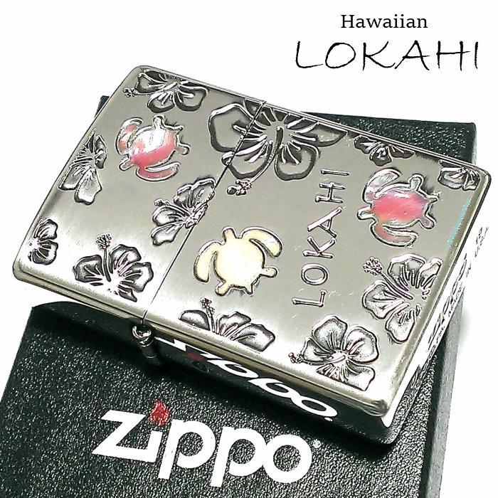 新入荷 ライター Zippo ハワイアン 天然シェルハイビスカス Lokahi 可愛い タバコグッズ Www Mnksa Com