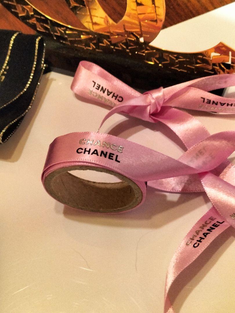 CHANELリボン5ロールまとめ買いお得❣️ CHANEL】5m/シャネルリボン୨୧⋆*白色レギュラー1.5cm幅 - メルカリ