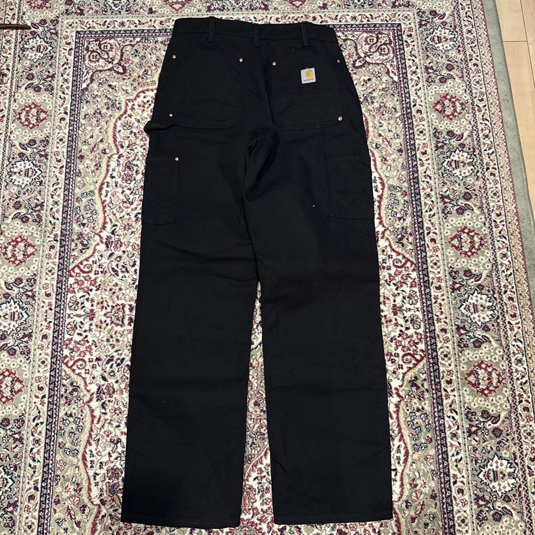 USA製　Carhartt　ダブルニー　ブラック　w32 L32