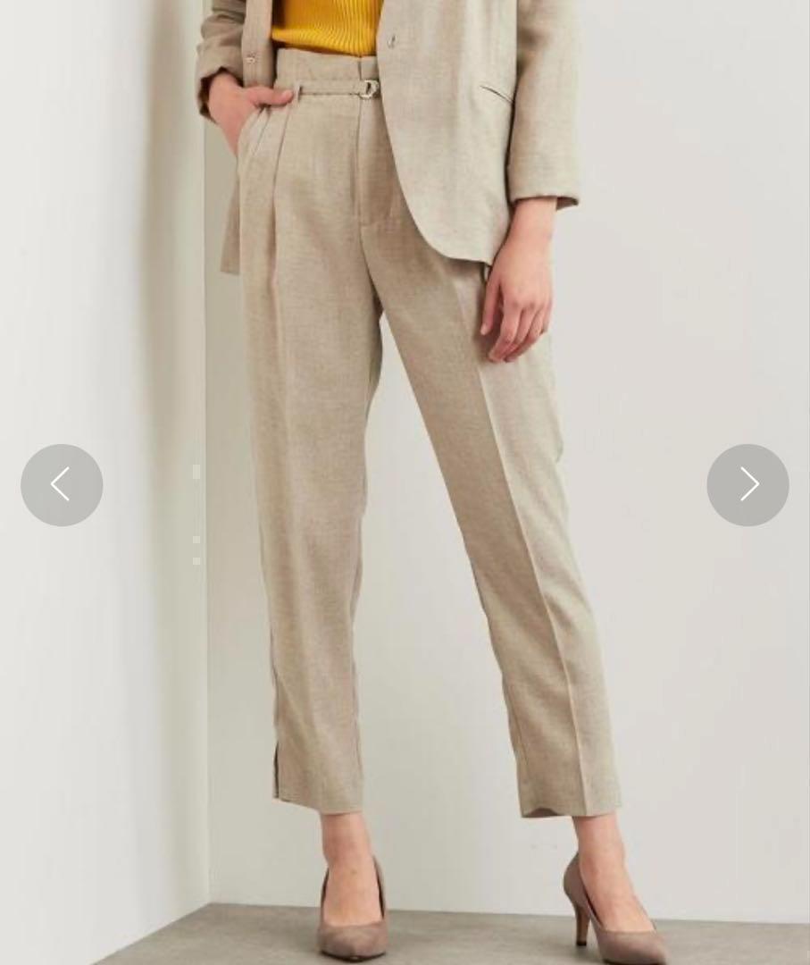 《美品》green label relaxing リネンライク セットアップ S