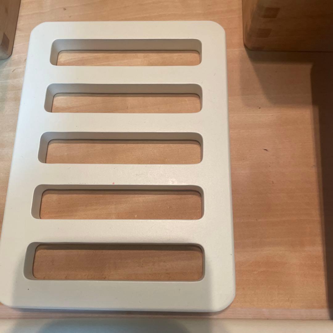 希少レア】無印良品 ままごとセット コンロ、シンク&おまけ包丁付き 希少レア】無印良品 ままごとセット コンロ、シンク&おまけ包丁付き