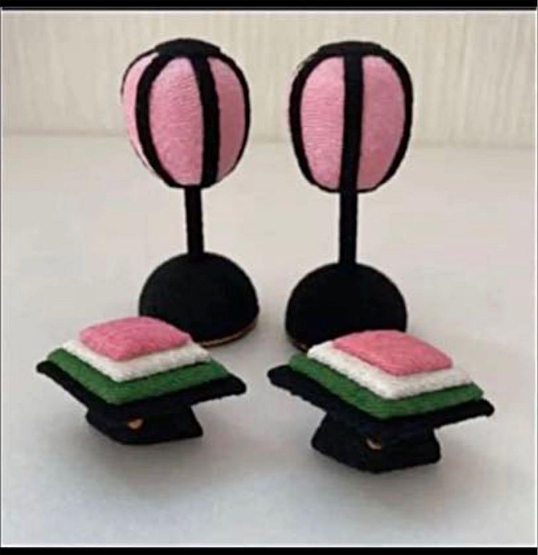 新品 雛人形 チリメン ぼんぼり 菱餅 高評価