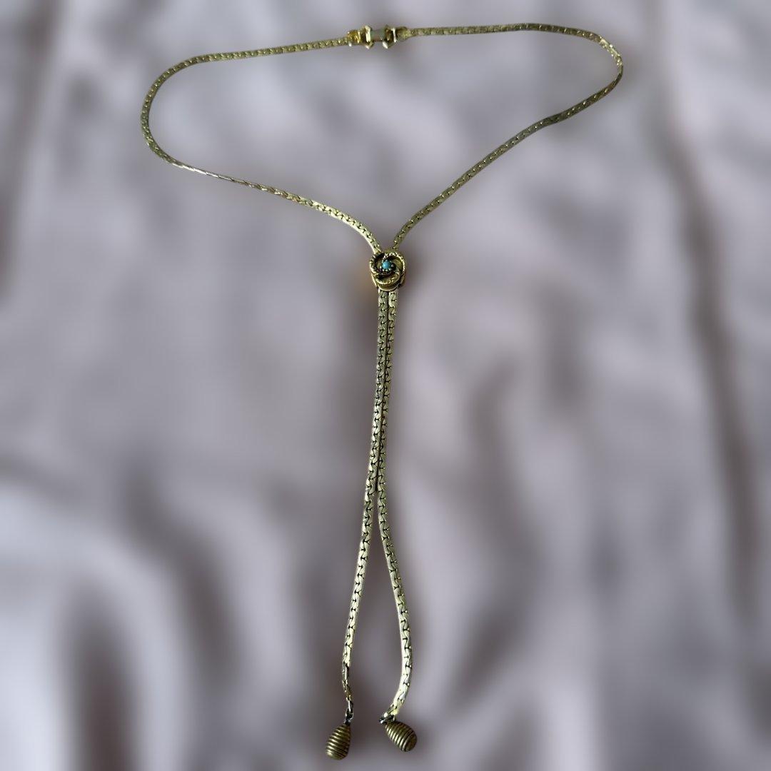 ビンテージGOLDETTE ゴールドトーン ネックレスやや傷や汚れあり