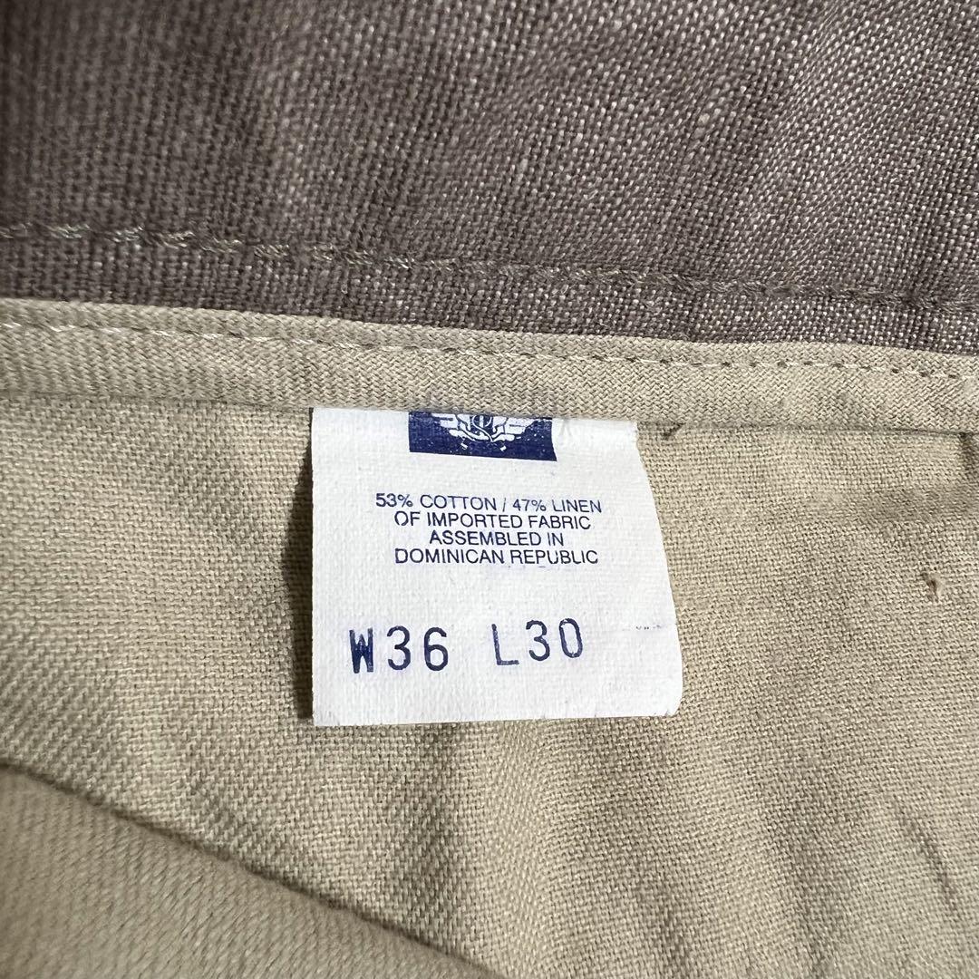 90's DOCKERS ドッカーズ2タックスラックスコットンリネン