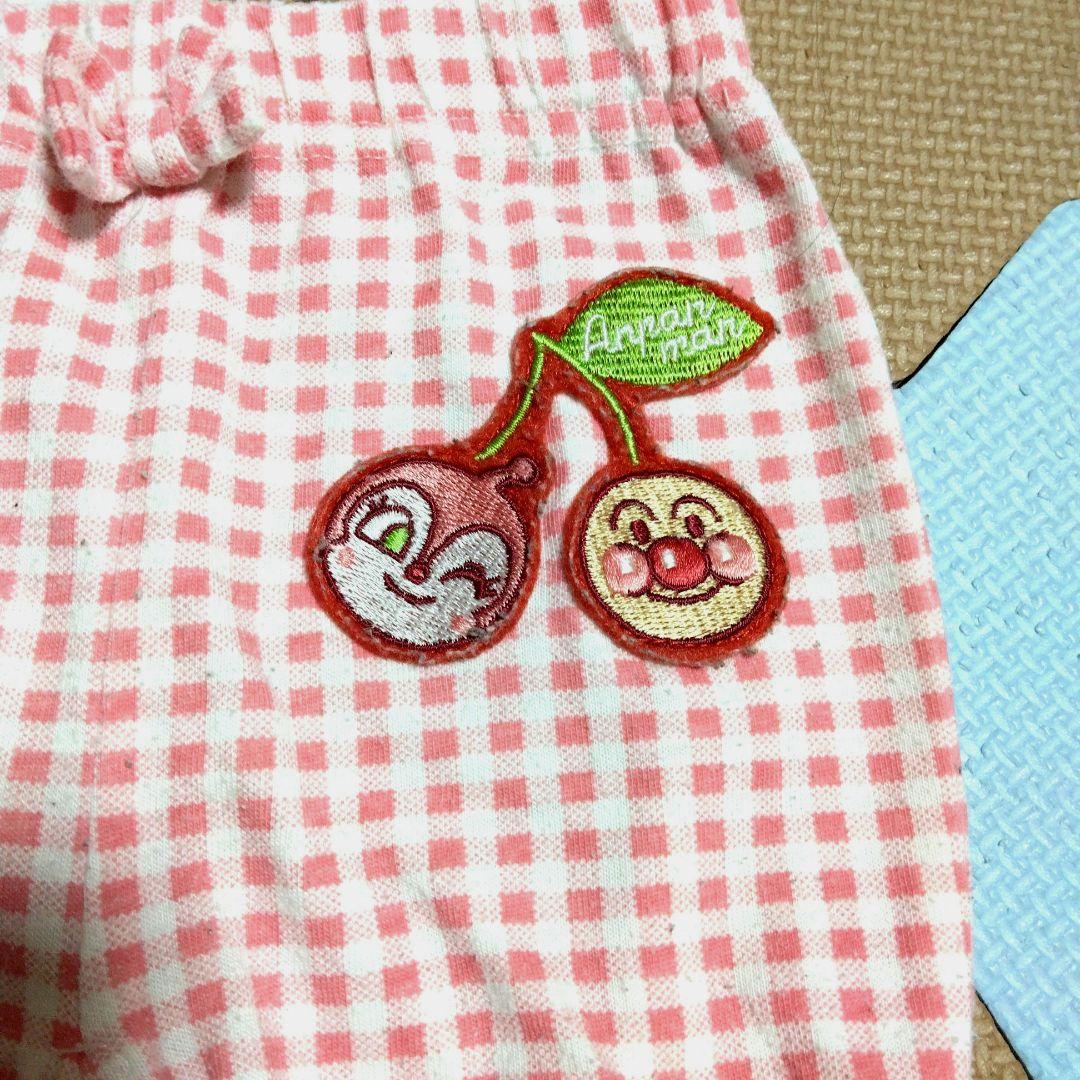 アンパンマン　刺繍　チェック フリルカラーチェックブラウス｜アイテム｜アンパンマンキッズ