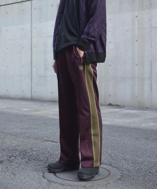 品多く 超激レア!Needlesトラックパンツ 21AW ストレート マルーン ...