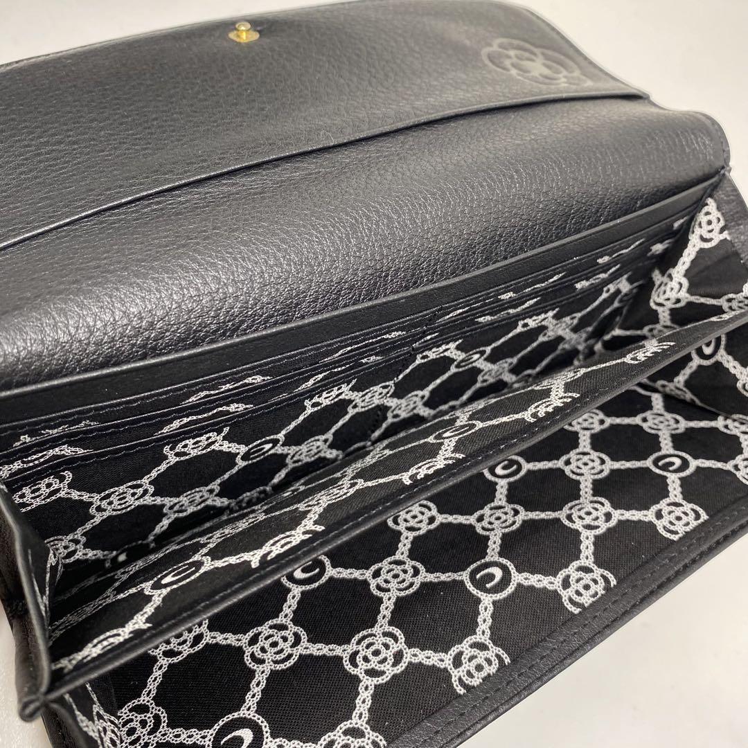 先着1点✨CLATHAS クレイサス 長財布 ワッフル ブラック 黒 財布