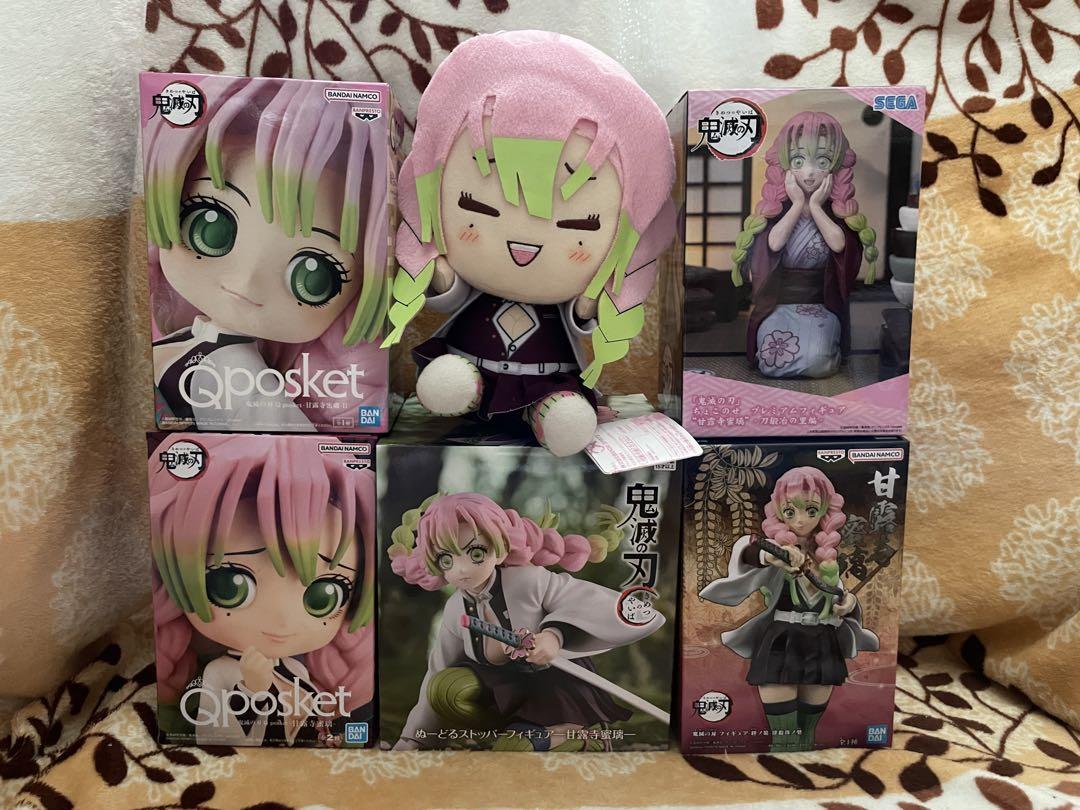 新品・未開封　鬼滅の刃　甘露寺蜜璃　6体セット　フィギュア　ぬいぐるみ