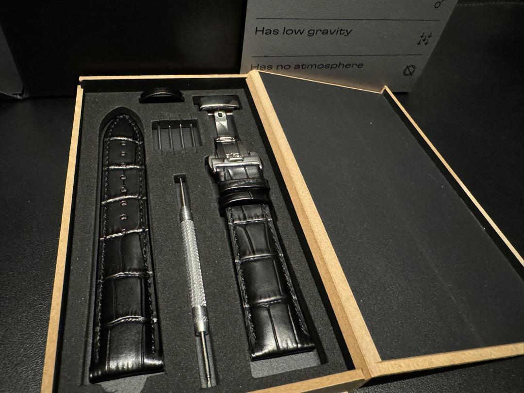 スウォッチxオメガ　swatch omega moon レザーベルト付き