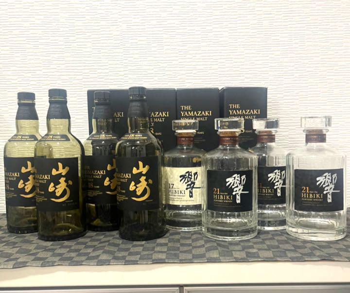 ブラック系【25%OFF】 8本セット 山崎 18年 響21年 17年 空瓶 700ml ウイスキー 飲料/酒ブラック系¥33,280-www.kenton.com.tr ブラック系【25%OFF】 8本セット 山崎 18年 響21年 17年 空瓶 700ml ウイスキー 飲料/酒ブラック系¥33,280-www.kenton.com.tr