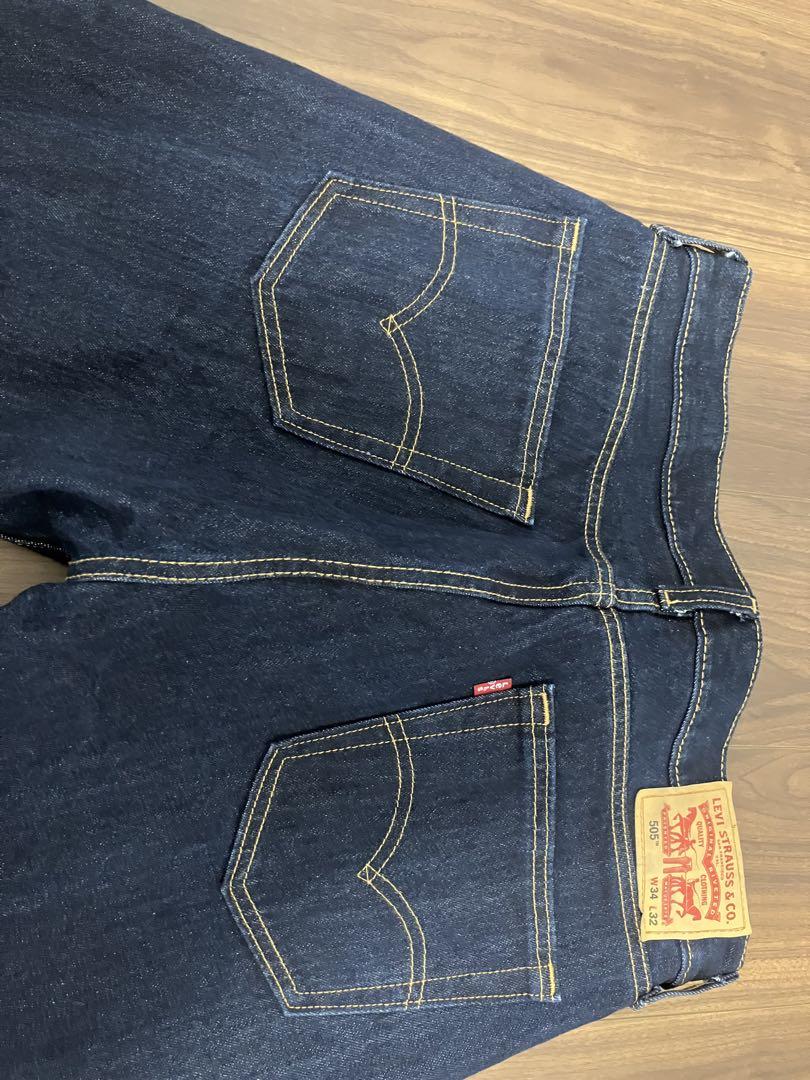 Levi's 505 W34 L32 デニム　リーバイス　ダークインディゴ