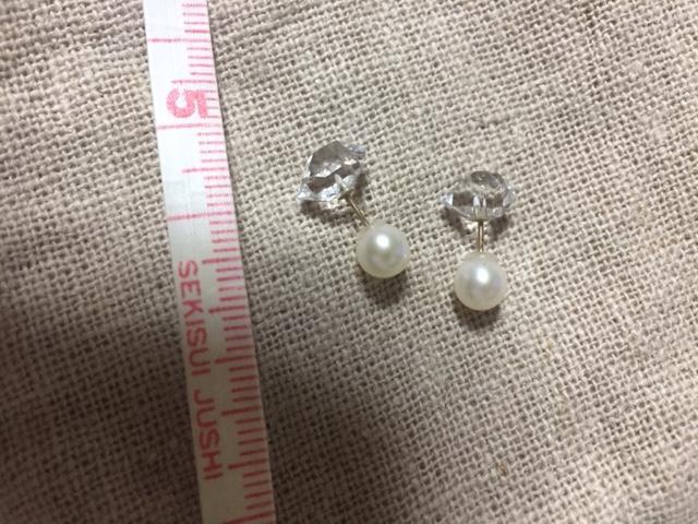 限定10%OFF accessories mau K10 ハーキマー ダイヤ 淡水 パール ピアス t6xX4-m47894494154 格安人気SALE