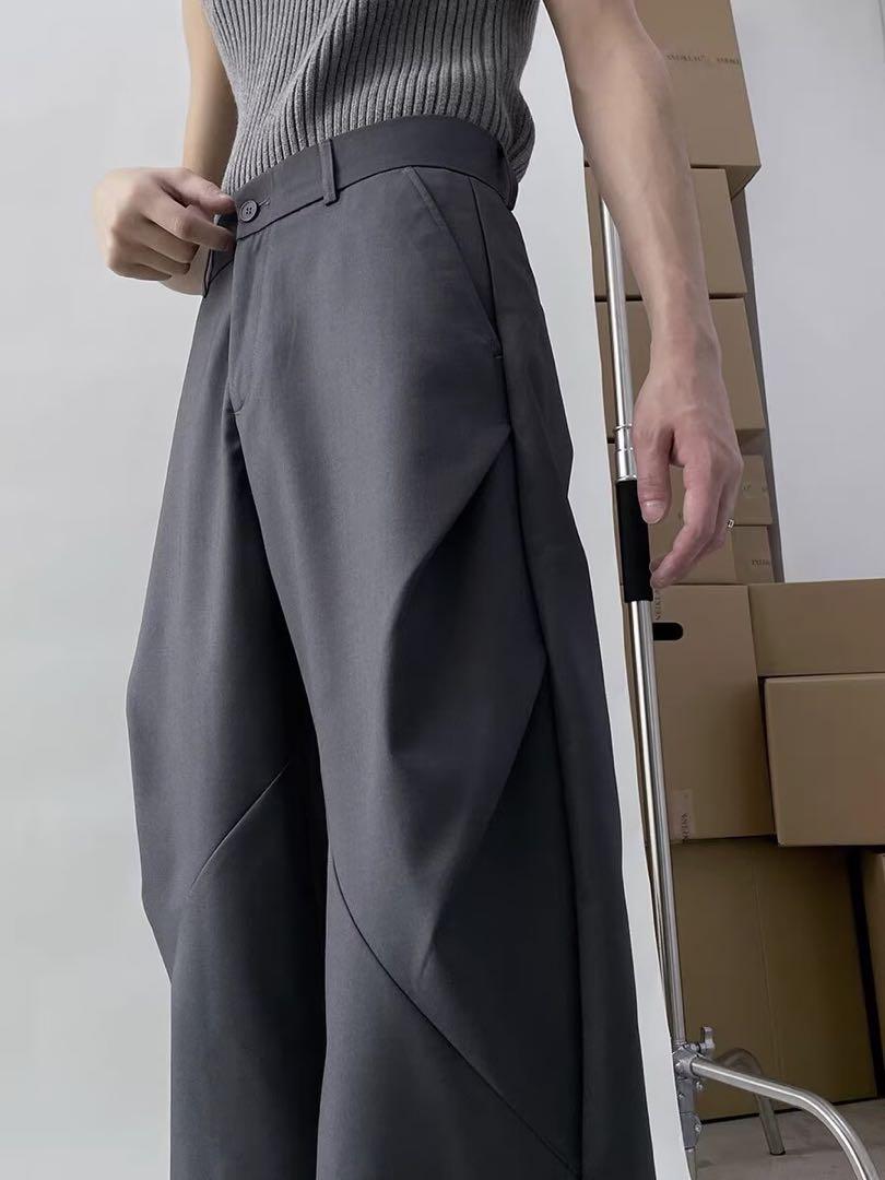 GW特別価格】 変形ワイドパンツ スラックス バギー グランジ GW特別価格】 変形ワイドパンツ スラックス バギー グランジ