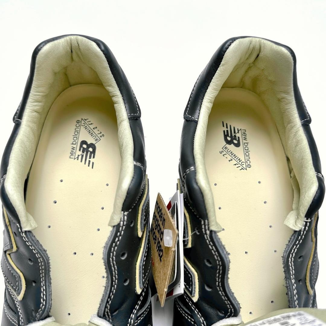 UK製 オールレザー M670NVY NAVY US8