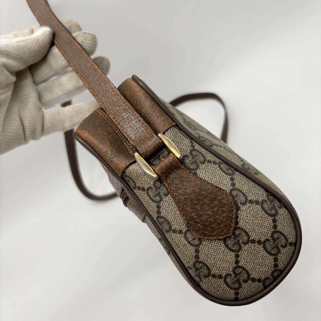 高級 ✨ GUCCI ショルダーバッグ　GG シェリーライン　PVC