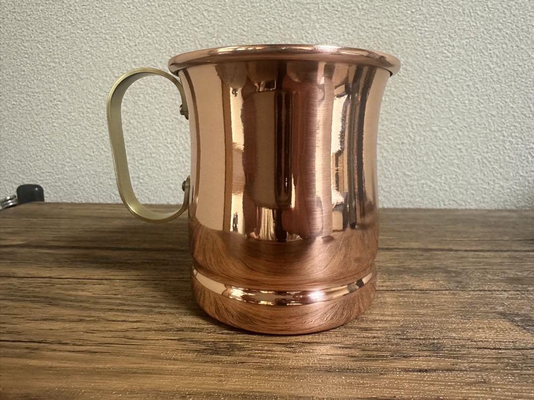 SAPPORO 銅製マグカップ ハンドル付き