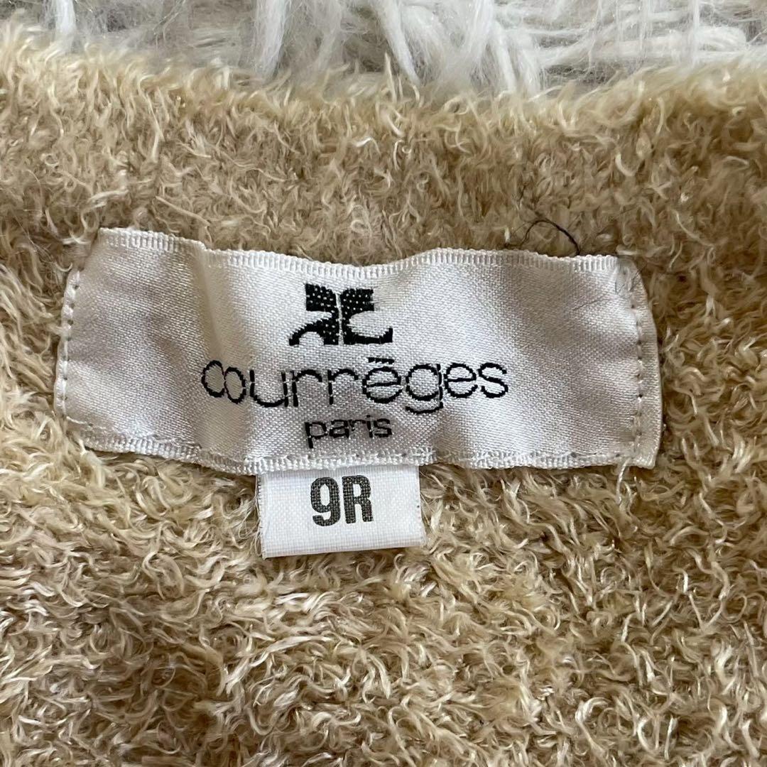 シャギーニットカーディガンM