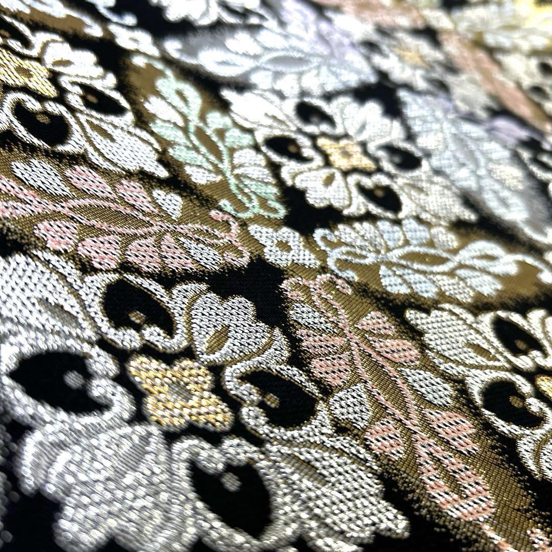 新品未使用品　正絹　西陣織　袋帯《花七宝》