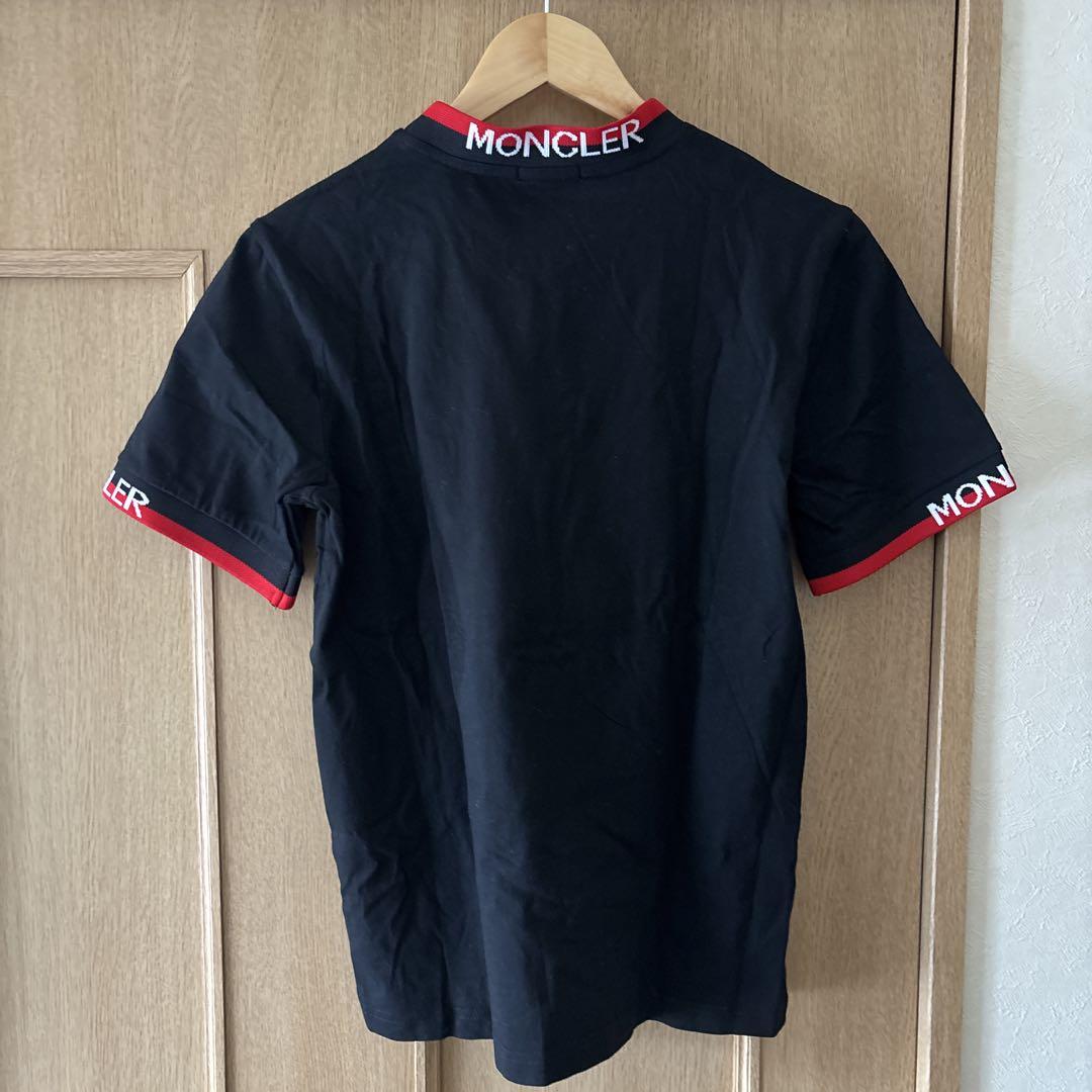 MONCLER ロゴ入りリブネックポロシャツ