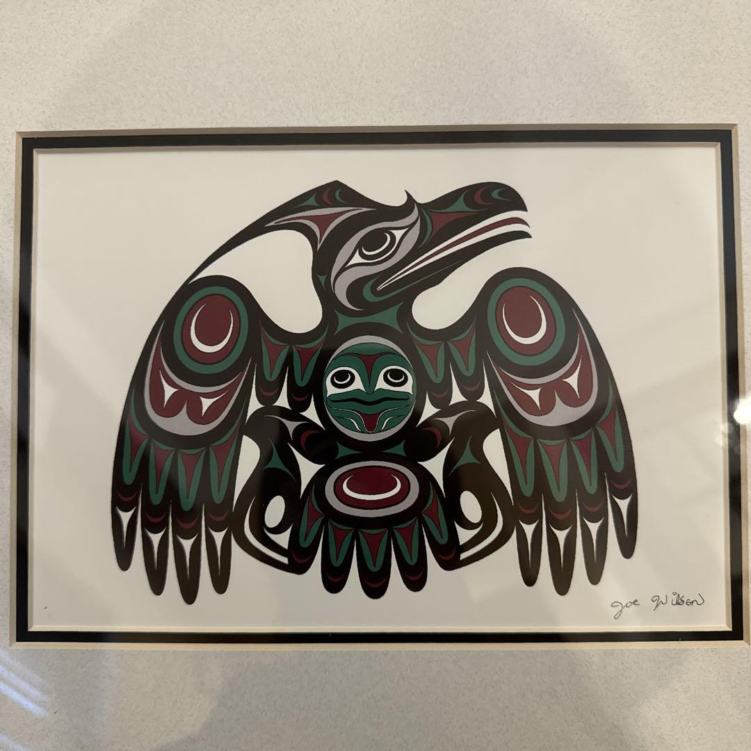 額装 カナダ先住民 Joe Wilson ネイティブアート ジョー・ウィルソン