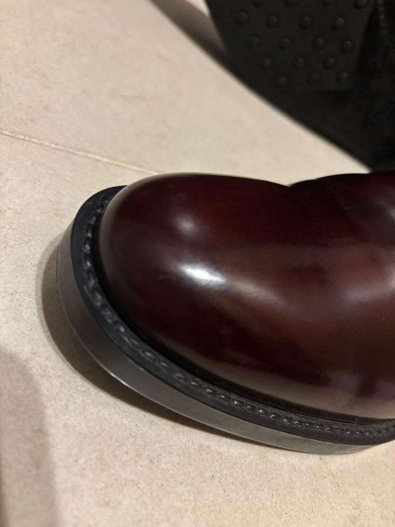 美品 TOD'S トッズTタイムレス ショートブーツ バーガンディ 35