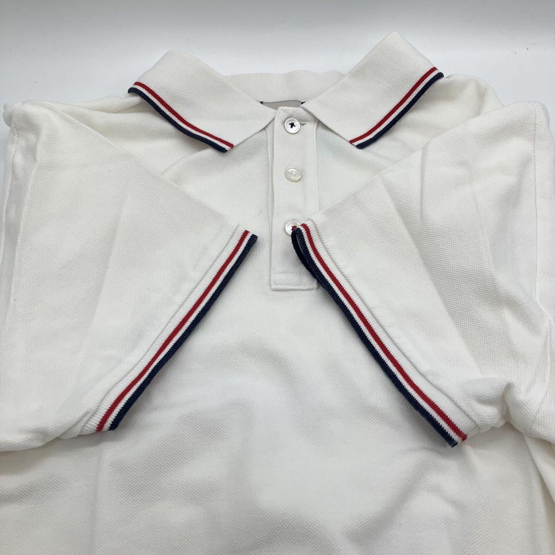 MONCLER モンクレール ポロシャツ Lサイズ 白 半袖