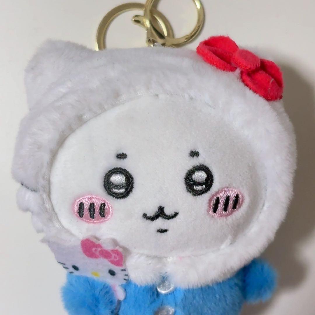ちいかわ× ハローキティ ぬいぐるみ マスコット キーホルダー